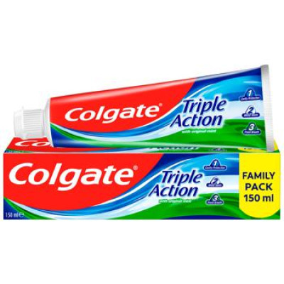 Зубна паста Colgate (Колгейт) Потрійна дія натуральна м'ята 150 мл