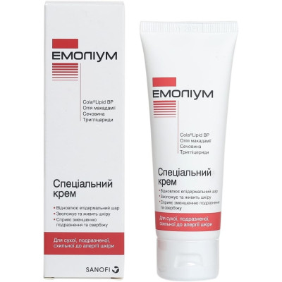 Крем дитячий Emolium (Емоліум) спеціальний для сухої, подразненної та схильної до алергії шкіри 75 мл