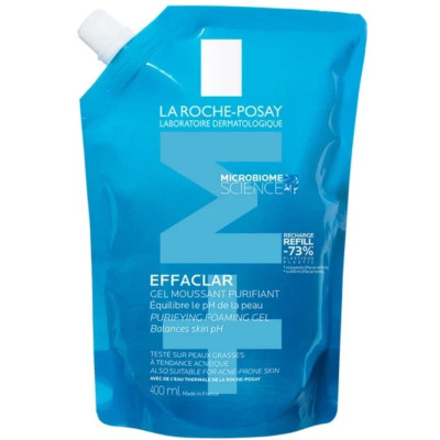 Гель-мус La Roche-Posay (Ля Рош-Позе)  Effaclar +М для очищення жирної і проблемної шкіри змінний блок 400 мл