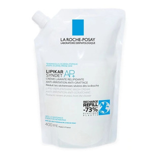 Крем-гель для обличчя і тіла La Roche-Posay (Ля Рош-Позе) Lipikar Syndet AP+ очищующий, для дуже сухої шкіри змінний блок 400 мл