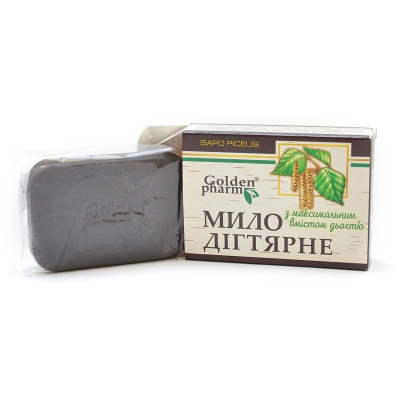 Мило тверде Дігтярне ГОЛДЕН-ФАРМ (GOLDEN PHARM) 70 г