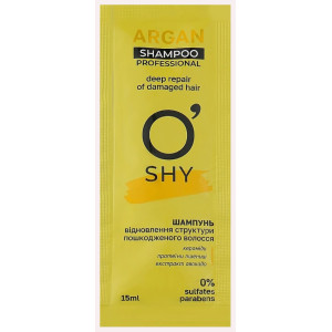 Шампунь для відновлення структури пошкодженого волосся ОШИ (O'SHY) Argan 15 мл