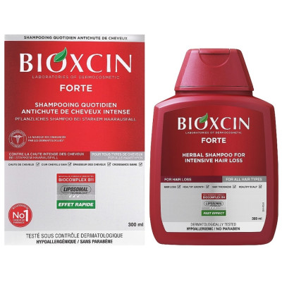 Шампунь проти інтенсивного випадіння волосся Біоксин (Bioxsine) Forte для  всіх типів волосся 300 мл
