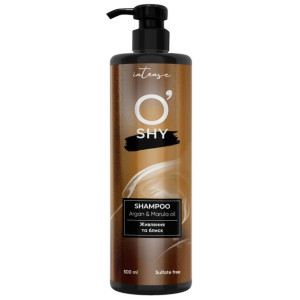 Шампунь безсульфатний ОШИ (O'SHY) Intense Argan & marula oil з комплексом натуральних інгредієнтів 500 мл