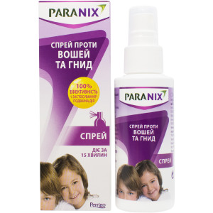 ПАРАНІКС (PARANIX) спрей для волосся протипедикульозний (від вошей та гнид) 100 мл