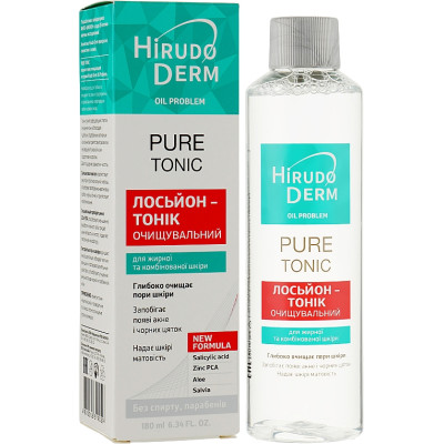 Лосьйон-тонік Hirudo Derm (Гірудо дерм) Oil Problem Pure Tonic очищуючий 180 мл