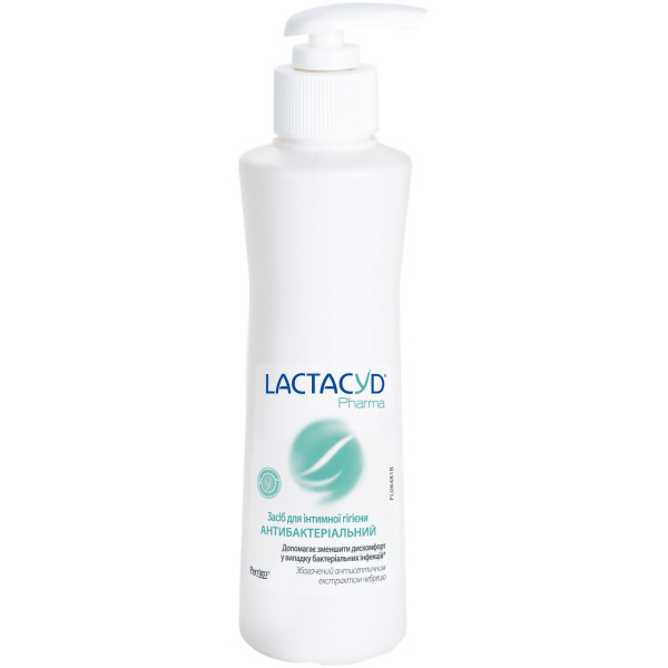 Засіб для інтимної гігієни Lactacyd (ЛАКТАЦИД) Фарма Антибактеріальний флаконон з дозатором  250 мл