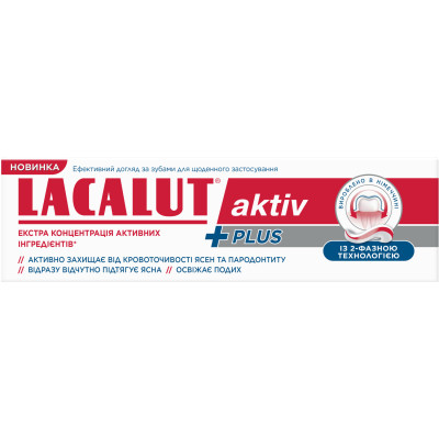 Зубна паста  LACALUT (Лакалут) Aktiv Plus 75 мл