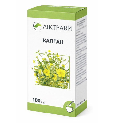 КАЛГАН кореневища пачка з внутрішнім пакетом 100 г Ліктрави