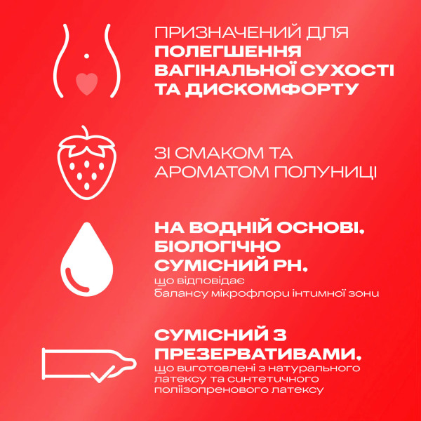 Інтимний гель-змазка DUREX Play Saucy Strawberry 50 мл