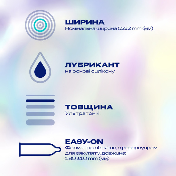 Презервативи латексні з силіконовою змазкою Durex® Inivisible (ультратонкі) упаковка 3 шт