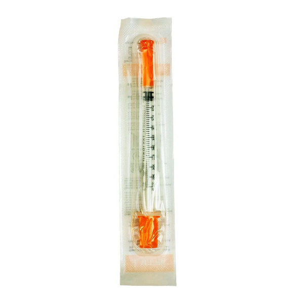 Шприц інсуліновий U-100 Alexpharm 1 мл з незнімною голкою 30G (0,30 x 13 мм) 1 шт