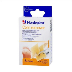 Пластир мозольний NORDEPLAST 50х70мм д/видален загруб шкіри, 2 шт