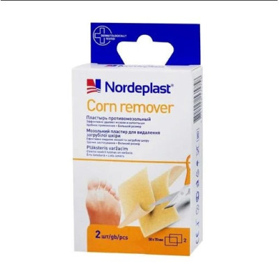 Пластир мозольний NORDEPLAST 50х70мм д/видален загруб шкіри, 2 шт