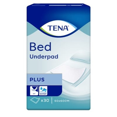 Пелюшки гігієнічні одноразові TENA (Тена) BED Underpad Plus вбираючі 60х60 30 шт