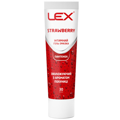 Інтимний гель-змазка LEX Strawberry 30 мл