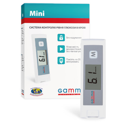 Глюкометр  електрохімічний GAMMA (Гамма) Mini