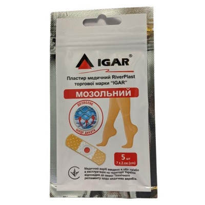 Пластир мозольний ІГАР (IGAR) 7х2см, 5 шт