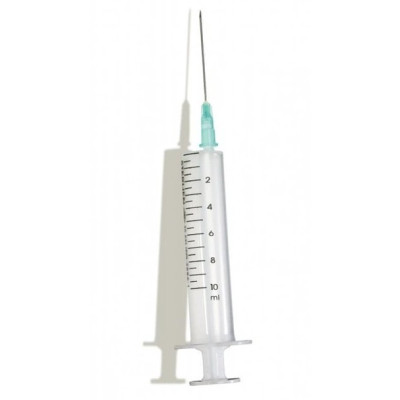 Шприц ін`єкційний Mediprim GmbH 10 мл Луєр Сліп (Luer Slip) 3-компонентний з однією голкою 21G (0,8 x 40 мм) 1 шт