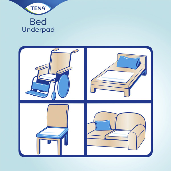 Пелюшки гігієнічні одноразові TENA (Тена) BED Normal вбираючі 60х60 30 шт