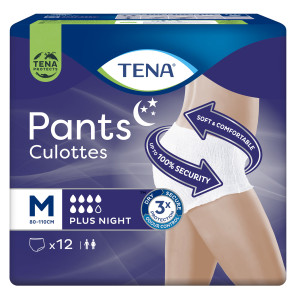 Підгузки-труси для дорослих TENA (Тена) Pants Plus Night Medium 80-110см 12 шт