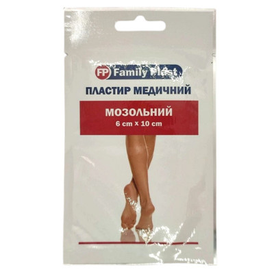 Пластир мозольний FP Family Plast  100х60мм на тканинній основі, 1 шт