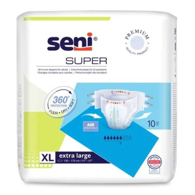 Підгузники для дорослих SENI Extra Lаrge Super 10 шт