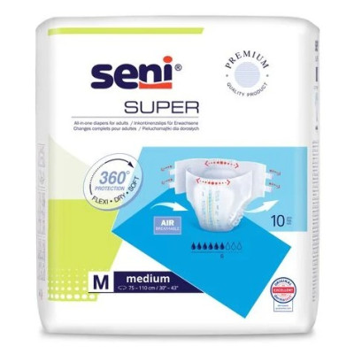 Підгузники для дорослих SENI Medium Supеr 10 шт