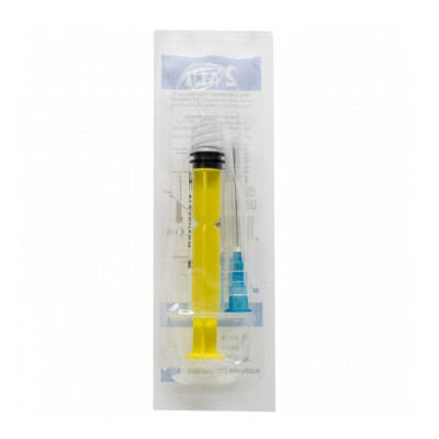 Шприц ін`єкційний  Alexpharm 2 мл Луєр Лок (Luer Lock) 3-компонентний зі знімною голкою 23G (0,6 х 30 мм) з фіксатором голки 1 шт