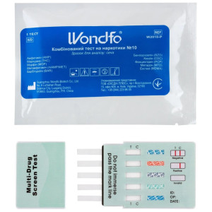 Тест Wondfo W2010-P для визначення 10 видів наркотиків №1