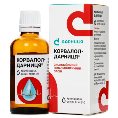 КОРВАЛОЛ-ДАРНИЦЯ краплі оральні розчин флакон 40 мл