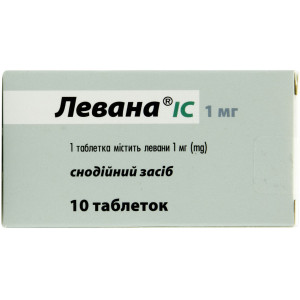 ЛЕВАНА ІС таблетки 1 мг №10 (10х1)