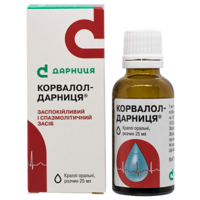 КОРВАЛОЛ-ДАРНИЦЯ краплі оральні розчин флакон 25 мл