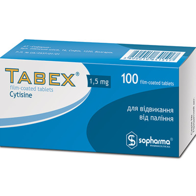 ТАБЕКС таблетки вкриті оболонкою 1,5 мг №100 (20х5)