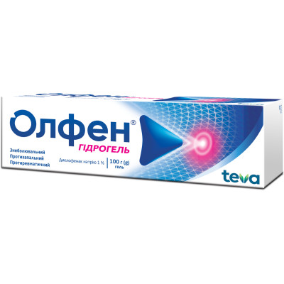 ОЛФЕН ГІДРОГЕЛЬ гель 1% туба 100 г