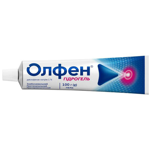ОЛФЕН ГІДРОГЕЛЬ гель 1% туба 100 г