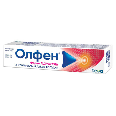 ОЛФЕН ФОРТЕ ГІДРОГЕЛЬ гель 2% туба 50 г