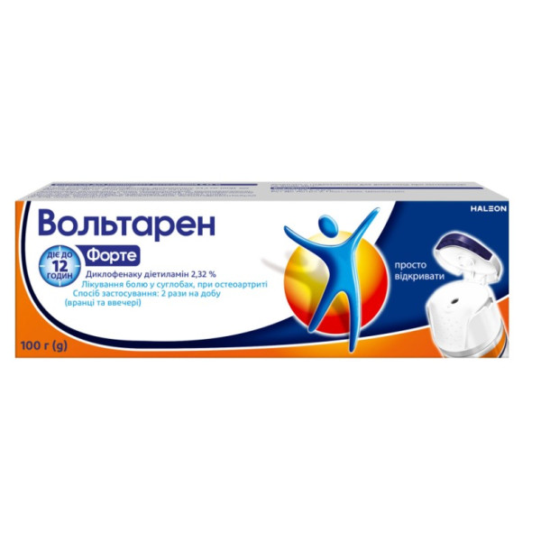 ВОЛЬТАРЕН ФОРТЕ емульгель для зовнішнього застосування 2,32 %  туба 100 г