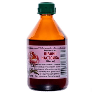 ПІВОНІЇ НАСТОЙКА настойка флакон 100 мл Лубнифарм