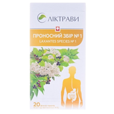 ПРОНОСНИЙ ЗБІР №1 фільтр-пакети 2 г №20 Ліктрави