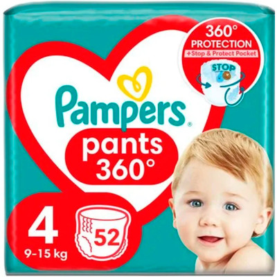 Підгузники  дитячі Pampers (Памперс) Pants Maxi для розмір 4 (9-14 кг) 52 шт