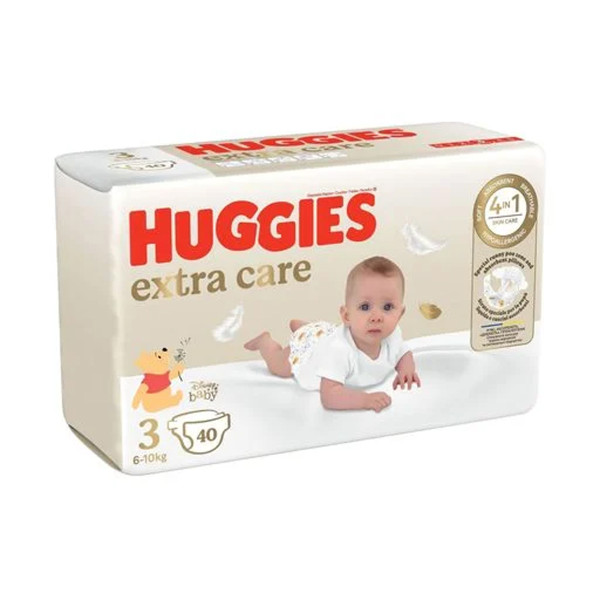 Підгузники  дитячі Huggies (Хагіс) Extra Care розмір 3 (6-10 кг) 40 шт