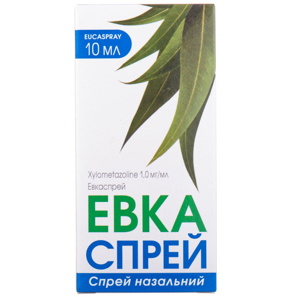 ЕВКАСПРЕЙ спрей назальний 1 мг/мл контейнер 10 мл