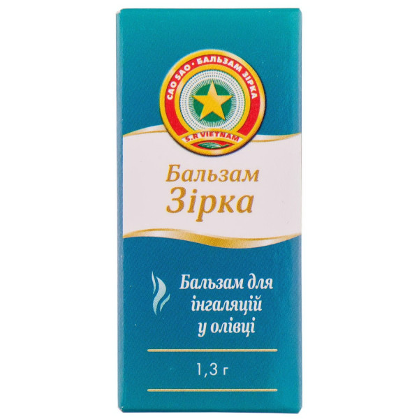 ЗІРКА бальзам для інгаляцій  туба-олівець 1,3 г