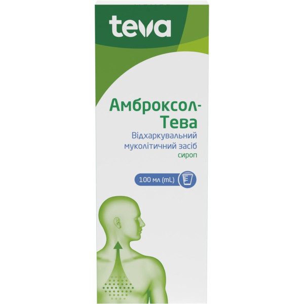 АМБРОКСОЛ - ТЕВА сироп 15 мг/5 мл флакон з мірним стаканчиком 100 мл