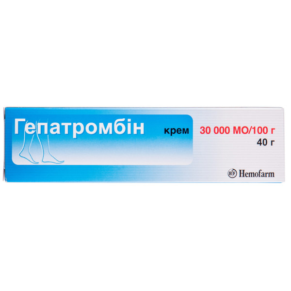 ГЕПАТРОМБІН крем 30 000 МО/100 г туба 40 г