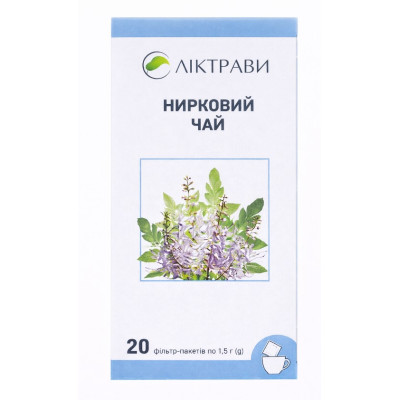 НИРКОВИЙ ЧАЙ листя фільтр-пакети 1,5 г №20 Ліктрави