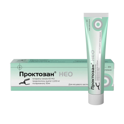 ПРОКТОЗАН НЕО мазь ректальна туба 20 г