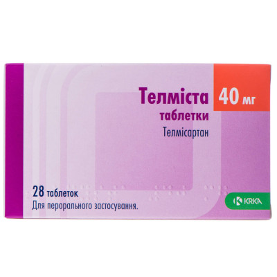 ТЕЛМІСТА таблетки 40мг №28 (7х4)