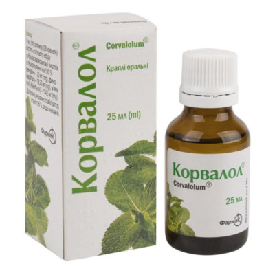 КОРВАЛОЛ краплі оральні флакон 25 мл